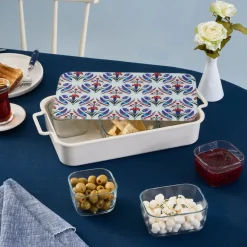 Sale Ebru 8 Piece Breakfast Tableware Set, Multi Storage Containers