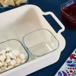 Sale Ebru 8 Piece Breakfast Tableware Set, Multi Storage Containers