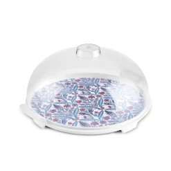 Ebru Cake Dome with Stand, 35cm, Multi Serving Platters