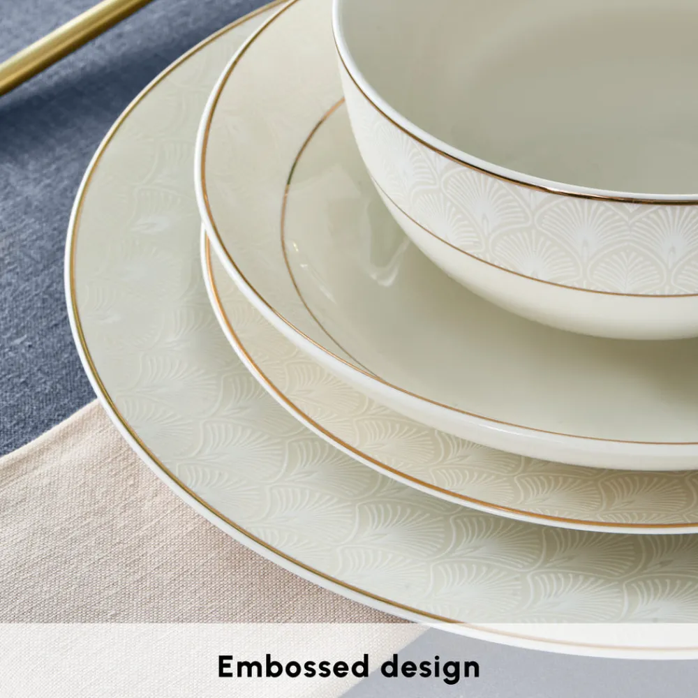 Discount Elegance Bone China Mandarin 53-Piece Dinner Set for 12 People, See All Dinner Sets|Bone China Dinner Sets