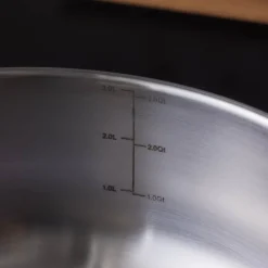 Sale Elite Stainless Steel Induction Shallow Casserole & Lid, 24cm, Silver Pots|Induction Cookware