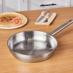 Sale Elite Stainless Steel Induction Frying Pan, 26cm, Silver Pans|Induction Cookware