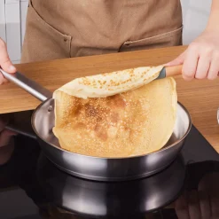 Sale Elite Stainless Steel Induction Frying Pan, 26cm, Silver Pans|Induction Cookware