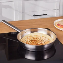 Sale Elite Stainless Steel Induction Frying Pan, 26cm, Silver Pans|Induction Cookware