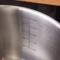 New Elite Stainless Steel Induction Stock Pot & Lid, 20cm, Silver Pots|Induction Cookware