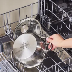 Discount Elite Stainless Steel Induction Stock Pot & Lid, 18cm, Silver Pots|Induction Cookware