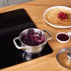 Online Elite Stainless Steel Induction Mini Stock Pot & Lid, 14cm, Silver Pots|Induction Cookware