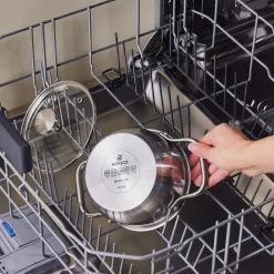 Online Elite Stainless Steel Induction Mini Stock Pot & Lid, 14cm, Silver Pots|Induction Cookware