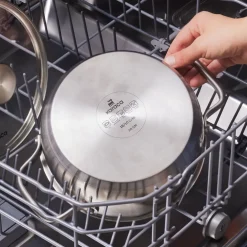 Sale Elite Stainless Steel Induction Shallow Casserole & Lid, 20cm, Silver Pots|Induction Cookware