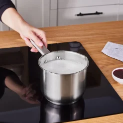 Sale Elite Stainless Steel Induction Milk Pot, 14cm, 1,6L, Silver Pots|Induction Cookware