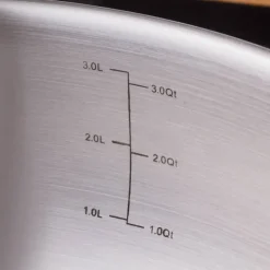 Best Elite Stainless Steel Induction Shallow Casserole & Lid, 26cm, Silver Pots|Induction Cookware