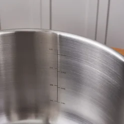 Outlet Elite Stainless Steel Induction Stock Pot & Lid, 28cm, Silver Pots|Induction Cookware