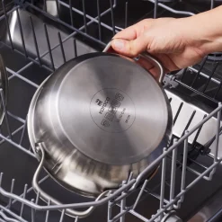 Outlet Elite Stainless Steel Induction Shallow Casserole & Lid 16cm Pots|Induction Cookware