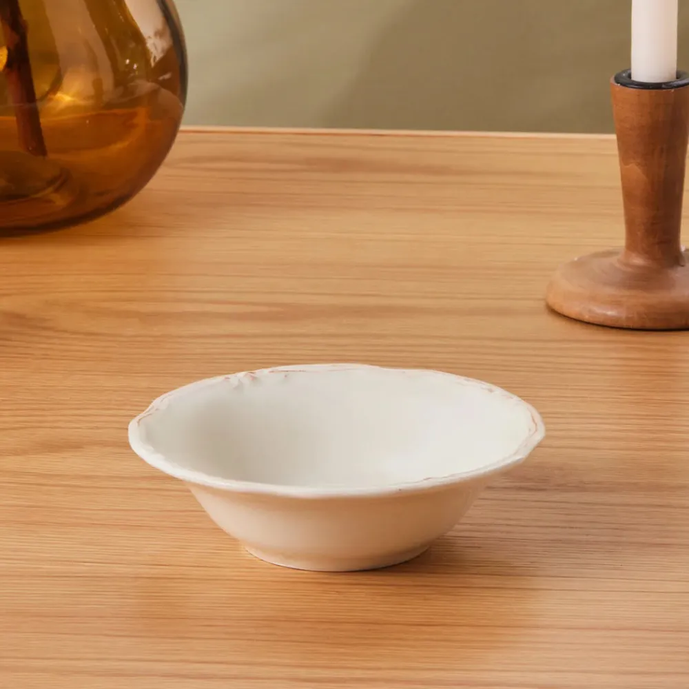 Clearance Elizabeth Ceramic Cereal/Soup Bowl, 16cm, Ecru Bowls