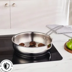 Emirgan Steel Pan, 24cm, Silver Pans