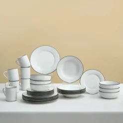 Clearance Emma 30-Piece Porcelain Dinner Set for 6 People, White See All Dinner Sets|Porcelain Dinner Sets