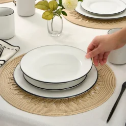 Clearance Emma 30-Piece Porcelain Dinner Set for 6 People, White See All Dinner Sets|Porcelain Dinner Sets