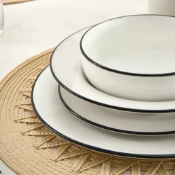 Clearance Emma 30-Piece Porcelain Dinner Set for 6 People, White See All Dinner Sets|Porcelain Dinner Sets