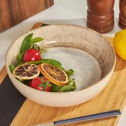 Clearance Ephesus Ceramic Pasta Bowl, 20cm, White Multi Pasta Bowls