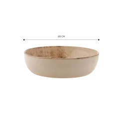 Clearance Ephesus Ceramic Pasta Bowl, 20cm, White Multi Pasta Bowls