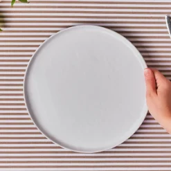 Epsilon Porcelain Dinner Plate, 28cm, White Dinner Plates