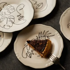 Sale Face Porcelain Serveware Set for 6 People, 21cm, Multi See All Serveware Sets