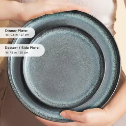 Online Fein 24-Piece Reactive Glaze Dinner Set for 6 People, Multi See All Dinner Sets|Reactive Glaze Dinner Sets