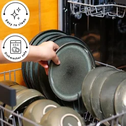 Online Fein 24-Piece Reactive Glaze Dinner Set for 6 People, Multi See All Dinner Sets|Reactive Glaze Dinner Sets