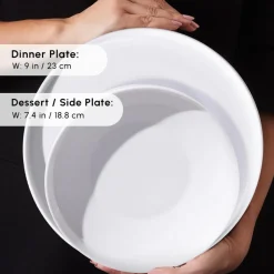 New Felix 18-Piece Porcelain Dinner Set for 6 People, White See All Dinner Sets|Porcelain Dinner Sets