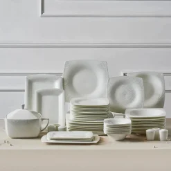 New Fine Pearl Helen 62-Piece Dinner Set for 12 People, White See All Dinner Sets|Fine Bone Dinner Sets