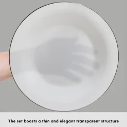 Outlet Fine Pearl New Fame 58-Piece Dinner Set for 12 People, Platin See All Dinner Sets|Fine Pearl Dinner Sets