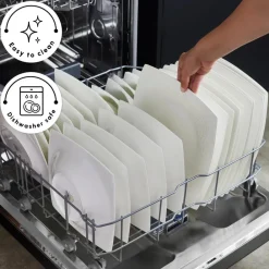 Fine Pearl Roma 58-Piece Dinner Set for 12 People, White Fine Bone Dinner Sets|Fine Pearl Dinner Sets