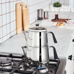 Sale Fiona Stainless Steel Teapot Set, XL, Silver Turkish Teapots