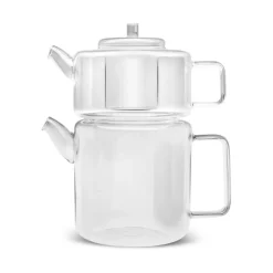 Flat Borosilicate Glass Teapot, Transparent Turkish Coffee Pots|Turkish Teapots