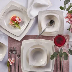 Online Flava 24-Piece Porcelain Dinner Set for 6 People, Multi See All Dinner Sets|Porcelain Dinner Sets