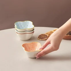 Best Floral Porcelain Clover Snack Bowl, , 10cm Bowls