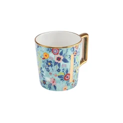 Hot Flower Porcelain Letter I Mug, 350ml, Multi Mugs