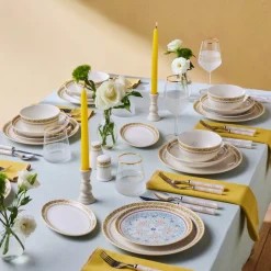 Outlet Forever Bone China Bondi 53-Piece Dinner Set for 12 People, Multi See All Dinner Sets|Bone China Dinner Sets