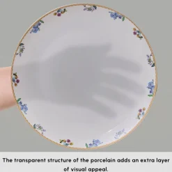 Clearance Forever Bone China New Brillo 53-Piece Dinner set for 12 People, Multi See All Dinner Sets|Bone China Dinner Sets