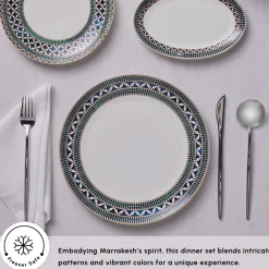 Online Forever Bone China New Cordoba 53-Piece Dinner Set for 12 People, Multi See All Dinner Sets|Bone China Dinner Sets