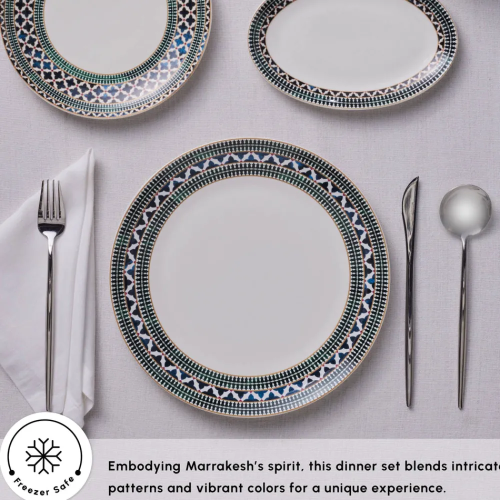 Online Forever Bone China New Cordoba 53-Piece Dinner Set for 12 People, Multi See All Dinner Sets|Bone China Dinner Sets