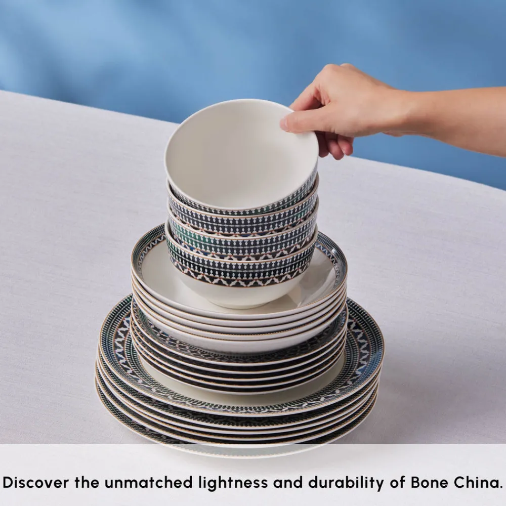 Online Forever Bone China New Cordoba 53-Piece Dinner Set for 12 People, Multi See All Dinner Sets|Bone China Dinner Sets