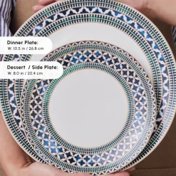 Online Forever Bone China New Cordoba 53-Piece Dinner Set for 12 People, Multi See All Dinner Sets|Bone China Dinner Sets