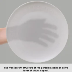 Online Forever Bone China Arte 53-Piece Dinner Set for 12 People, White See All Dinner Sets|Bone China Dinner Sets