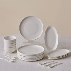 Forever Bone China Fika 22-Piece Serveware Set for 6 People, White Forever Bone China Serveware Sets|See All Serveware Sets