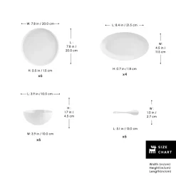 Forever Bone China Fika 22-Piece Serveware Set for 6 People, White Forever Bone China Serveware Sets|See All Serveware Sets