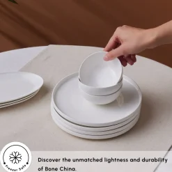 Forever Bone China Fika 22-Piece Serveware Set for 6 People, White Forever Bone China Serveware Sets|See All Serveware Sets