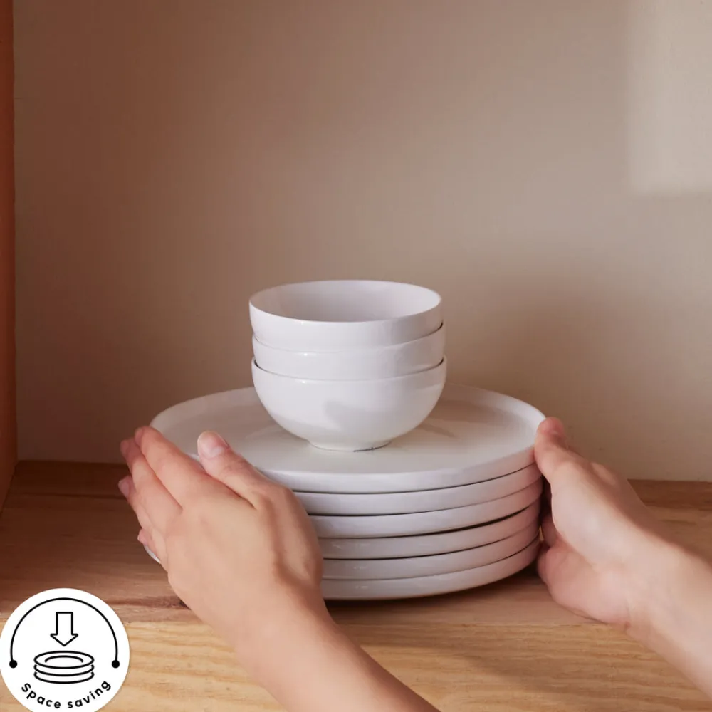 Forever Bone China Fika 22-Piece Serveware Set for 6 People, White Forever Bone China Serveware Sets|See All Serveware Sets