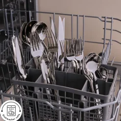 Clearance Gale 84-Piece Stainless Steel Cutlery Set for 12 People, Platin Cutlery Sets