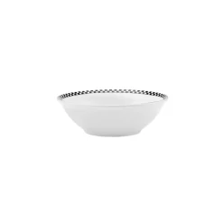 Discount Game New Generation Bone CerealSoup Bowl, 14cm, Black White Bowls